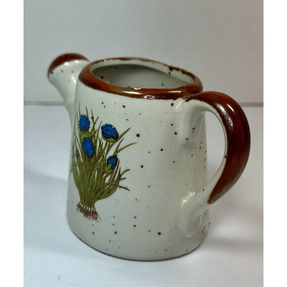 Takahashi Watering Can Planter Japan San Francisco Floral Speckled Stoneware 3.5 - Picture 5 of 16